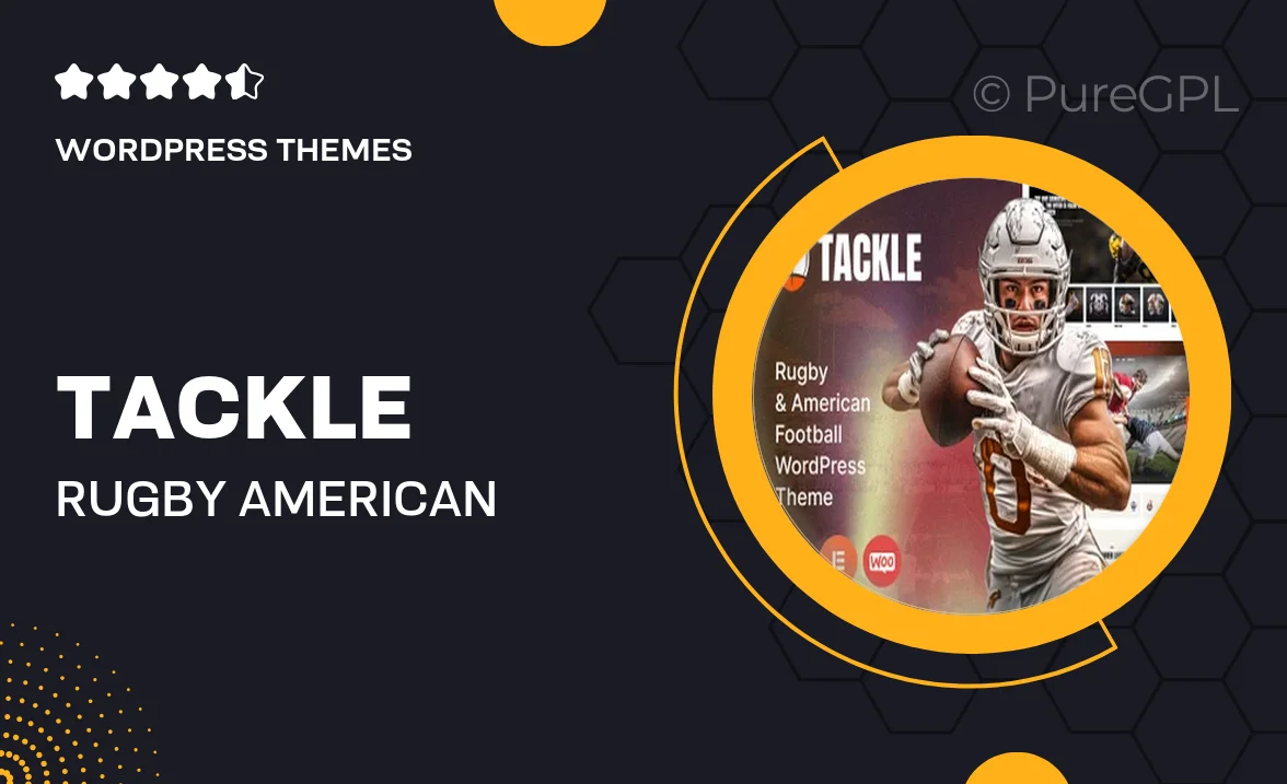 Tackle – Rugby & American Football WordPress Theme