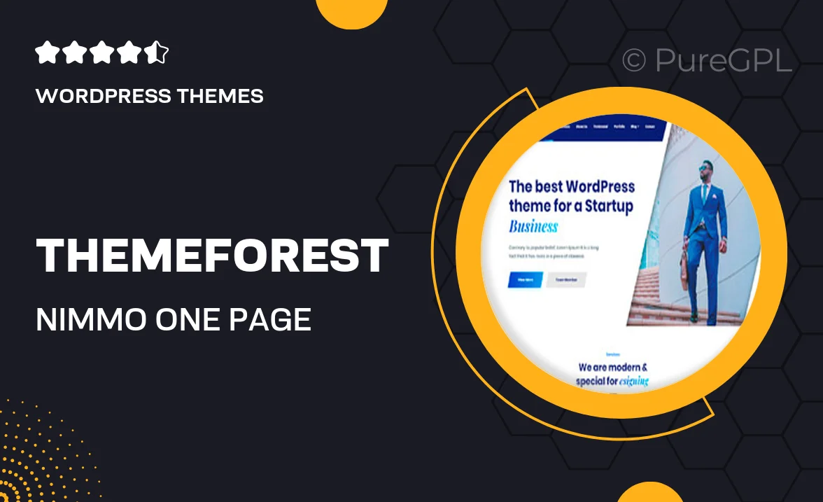 Themeforest | Nimmo – One page