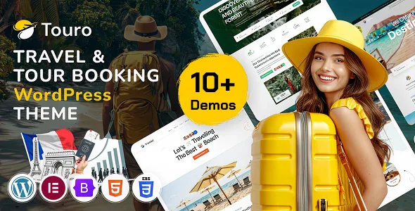 touro travel tour booking agency wordpress theme 1
