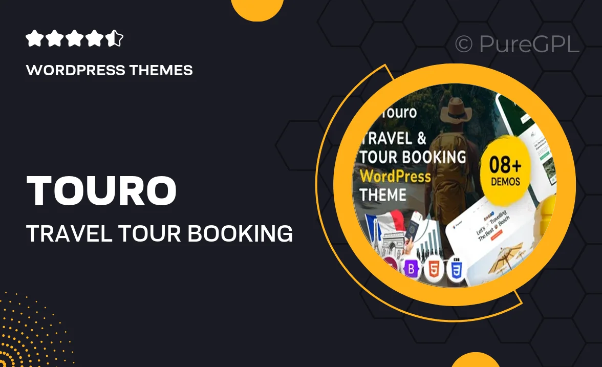 Touro – Travel & Tour Booking Agency WordPress Theme