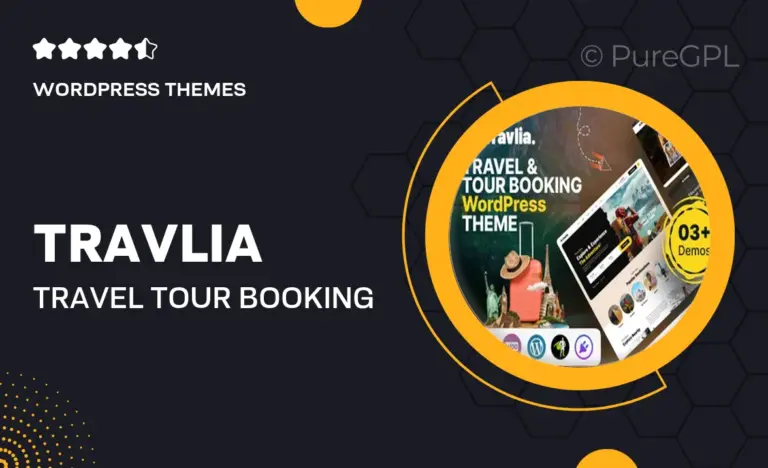 travlia travel tour booking wordpress theme