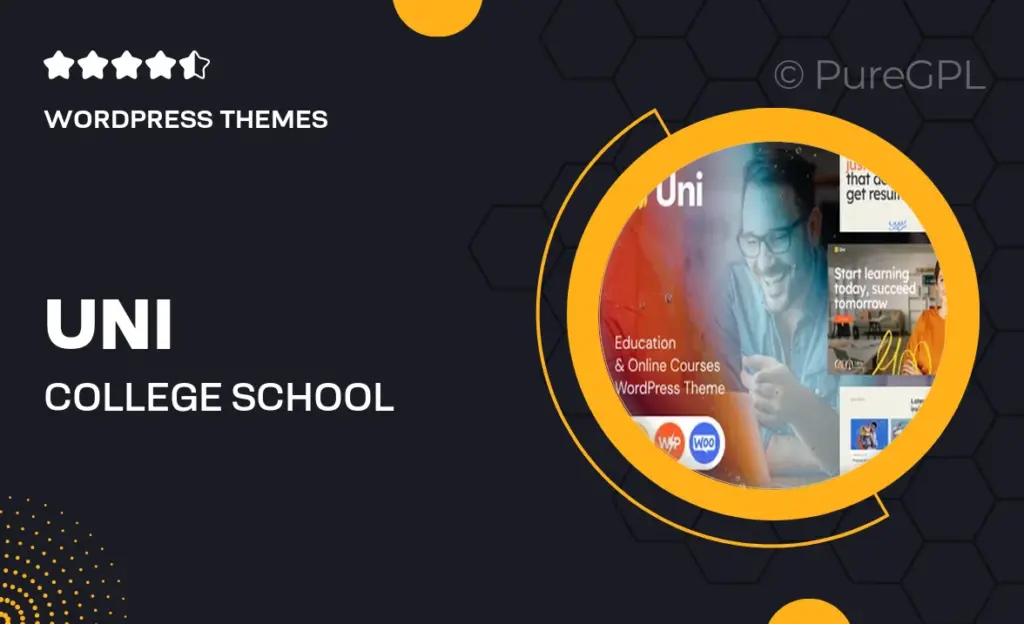 Uni – College, School & Online Courses WordPress Theme