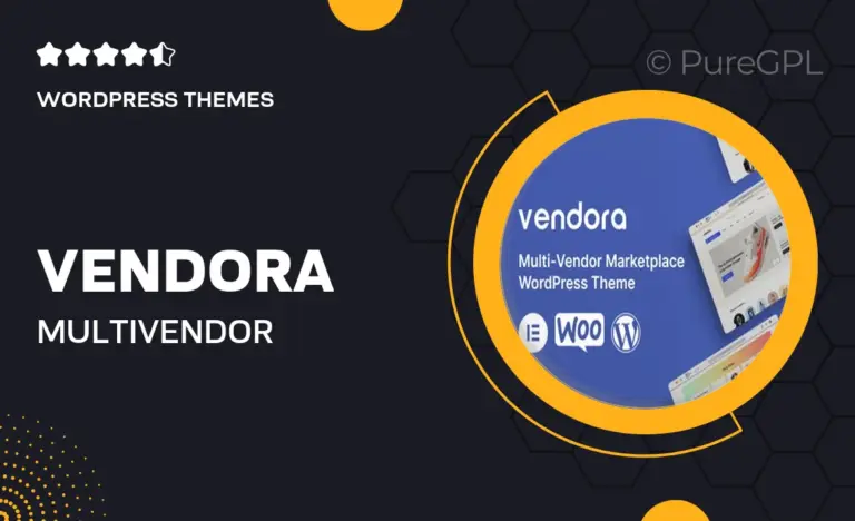vendora multi vendor marketplace wordpress theme