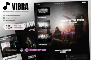 Vibra – Music Festival & Concert Elementor Template Kit