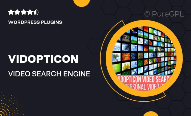 vidopticon video search engine plugin for wordpress