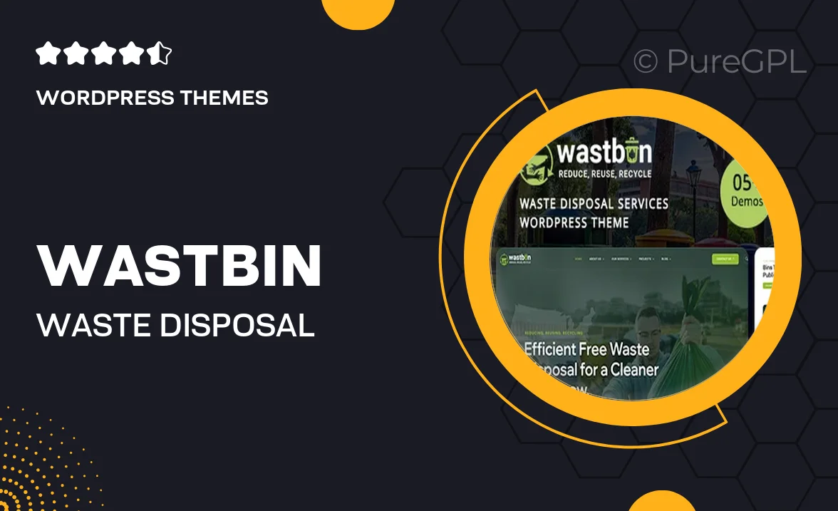 Wastbin – Waste Disposal & Recycling Services WordPress Theme