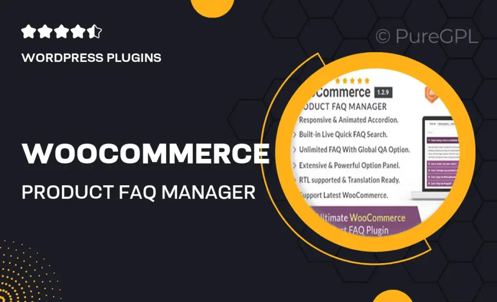 WooCommerce Product FAQ Manager
