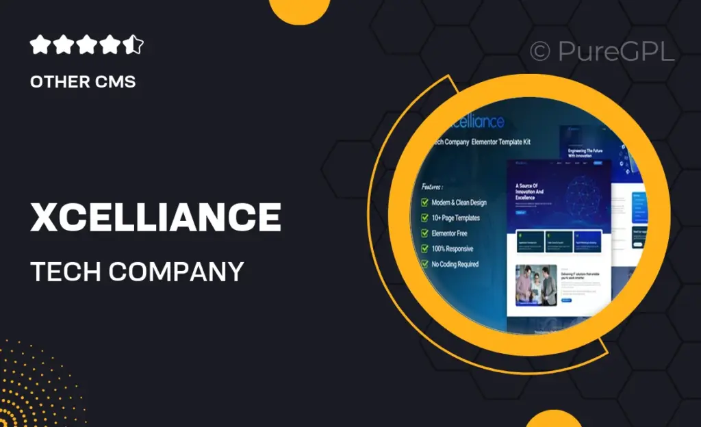 Xcelliance – Tech Company Elementor Template Kit