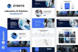 Zyentis – Laboratory AI Solutions Elementor Template Kit