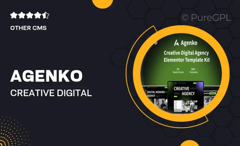 agenko creative digital agency elementor template kit