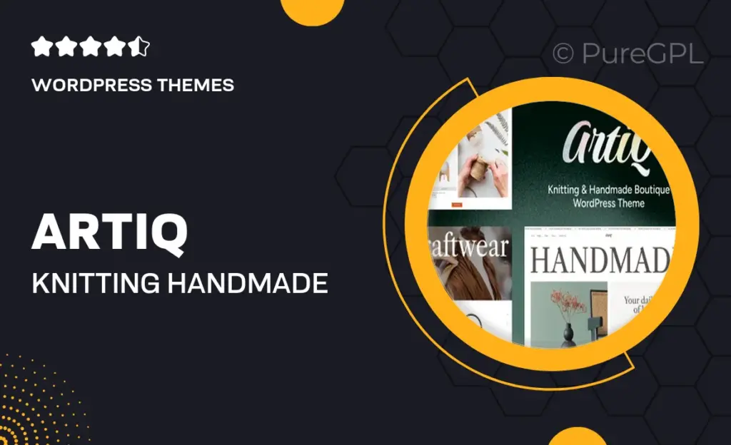 Artiq – Knitting & Handmade Boutique WordPress Theme
