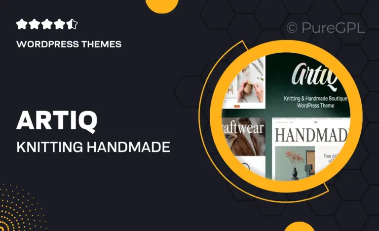 artiq knitting handmade boutique wordpress theme