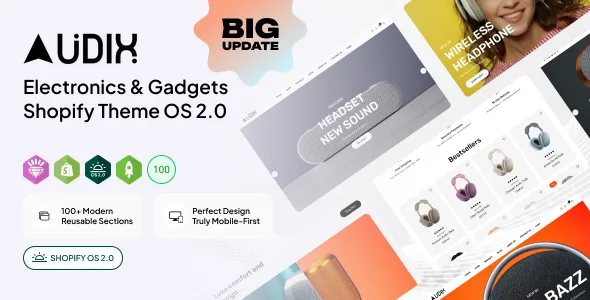 audix electronics gadgets shopify theme os 20