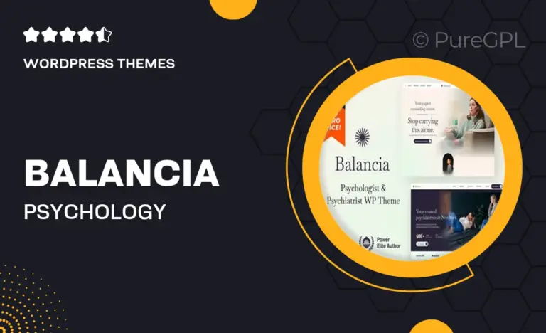 balancia psychology counseling psychiatrist wordpress theme