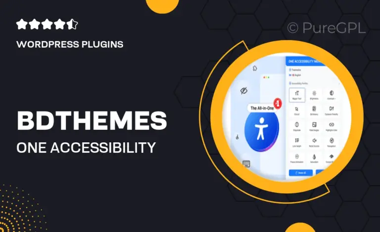 bdthemes one accessibility pro
