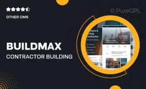 Buildmax – Contractor & Building Construction Elementor Template Kit