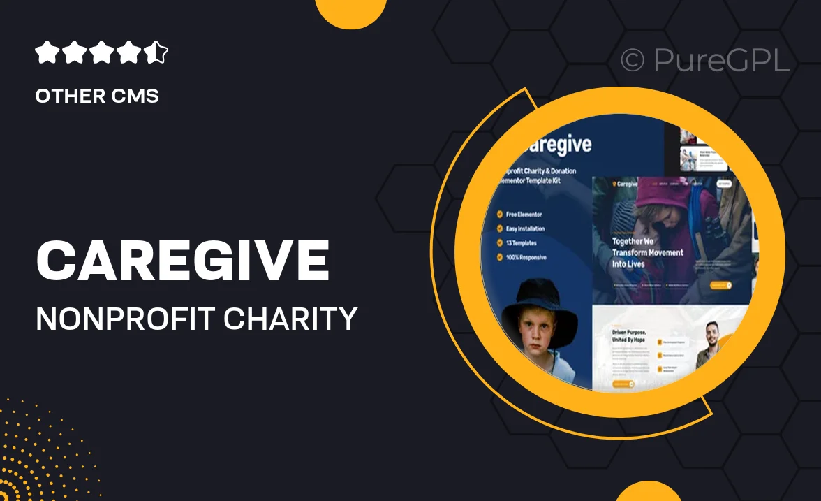Caregive – Nonprofit Charity & Donation Elementor Template Kit