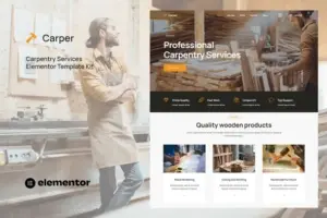 Carper – Carpenter & Craftman Elementor Template Kit