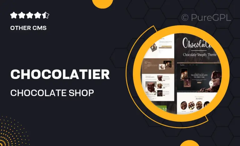 chocolatier chocolate shop shopify theme