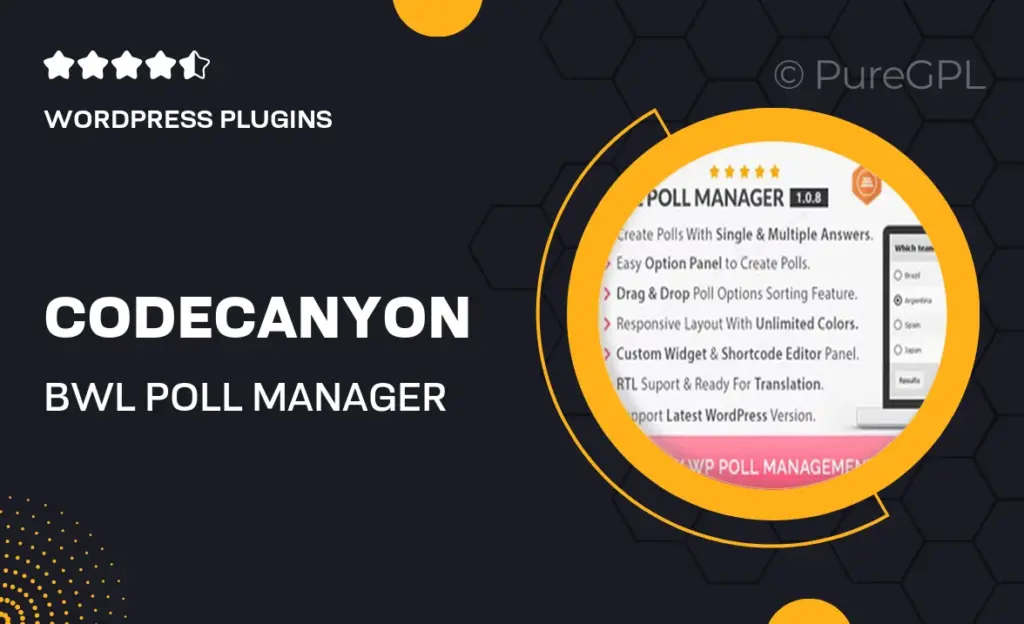 Codecanyon | BWL Poll Manager