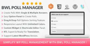 Codecanyon | BWL Poll Manager
