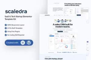 Corelyt – SaaS & Tech Startup Elementor Template Kit