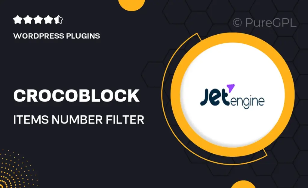 Crocoblock | Items Number Filter