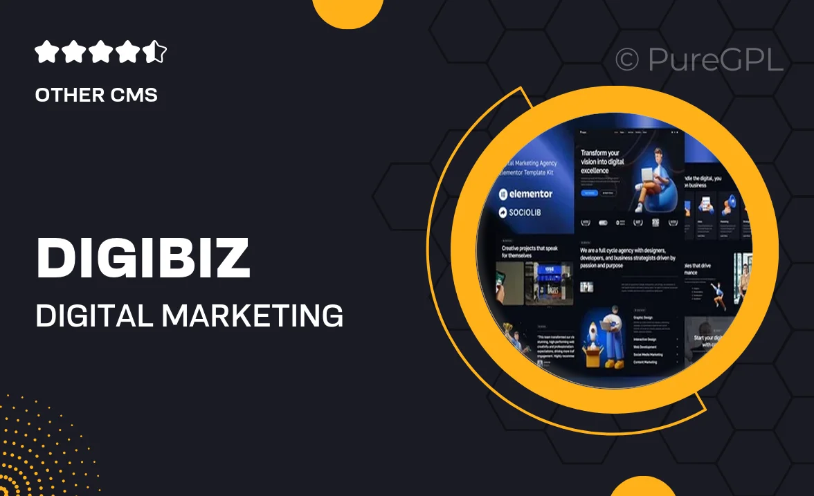 DigiBiz – Digital Marketing Agency Elementor Template Kit