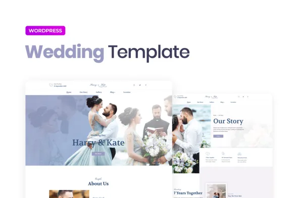 elementor template kits lovedy wedding template kit 1
