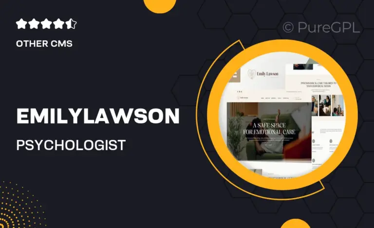 emilylawson psychologist counsellor elementor template kit