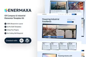 Enermaxa – Oil Company & Industrial Elementor Template Kit