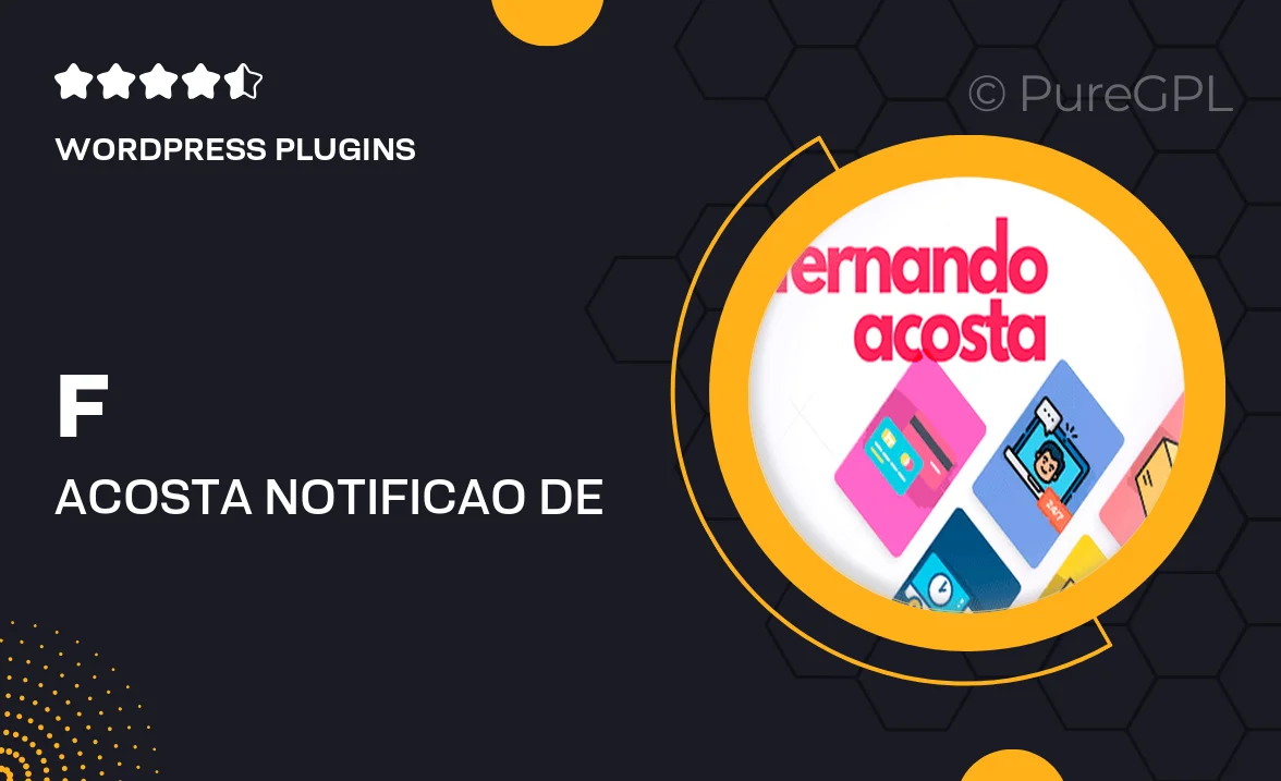 F. Acosta | Notificação de Rastreio por Transportadora