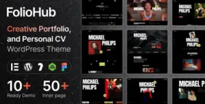 FolioHub – Personal Portfolio WordPress Theme