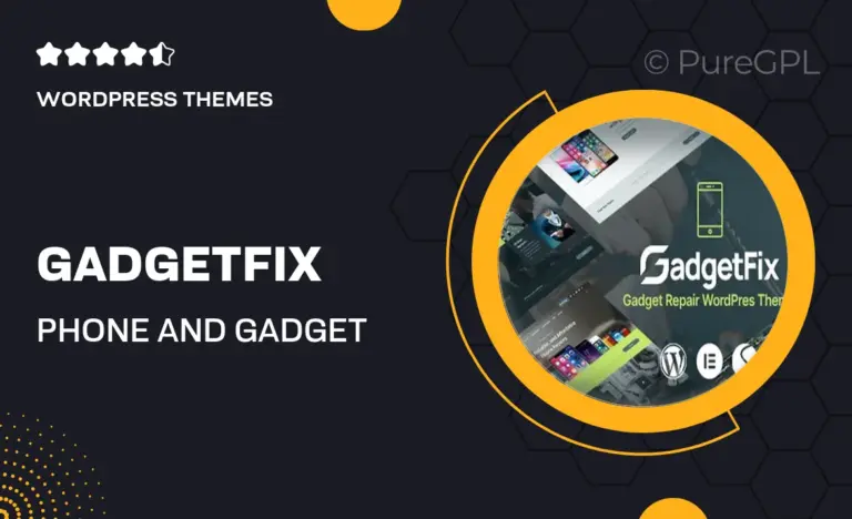 gadgetfix phone and gadget repair service wordpress theme