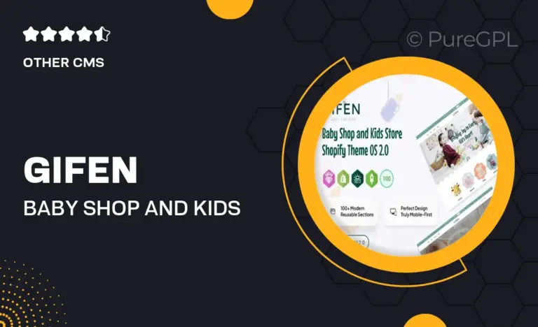 gifen baby shop and kids store shopify theme os 2 0