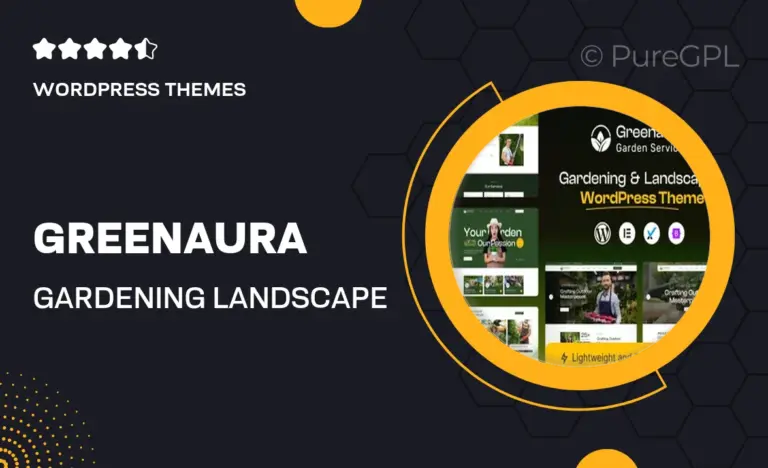greenaura gardening landscape wordpress theme