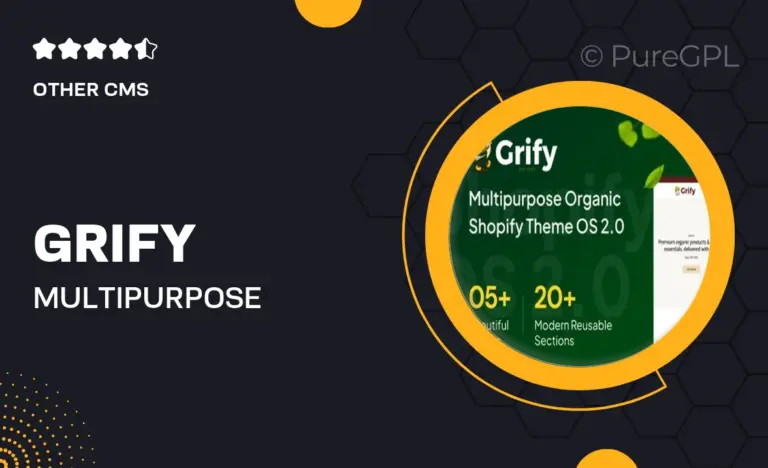 grify multipurpose organic shopify theme os 2 0