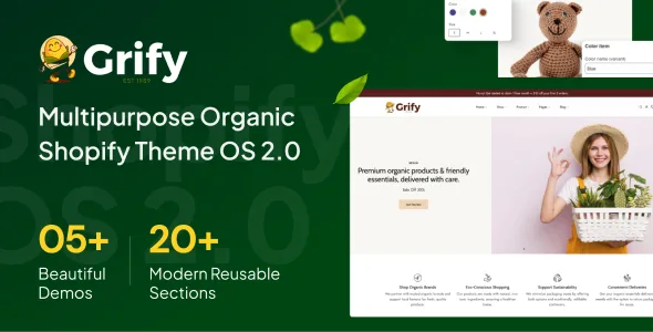 grify multipurpose organic shopify theme os 20
