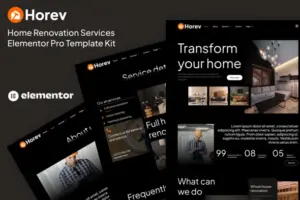 Horev – Home Renovation Services Elementor Pro Template Kit
