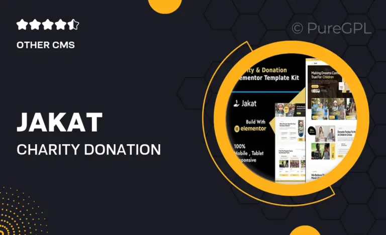jakat charity donation elementor template kit