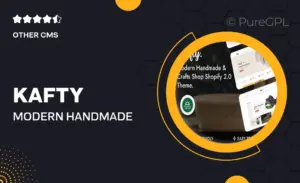 Kafty – Modern Handmade Shop & Crafts Store Shopify Theme OS 2.0