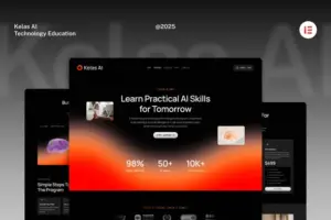KelasAI – AI & Tech Online Course Elementor Template Kit
