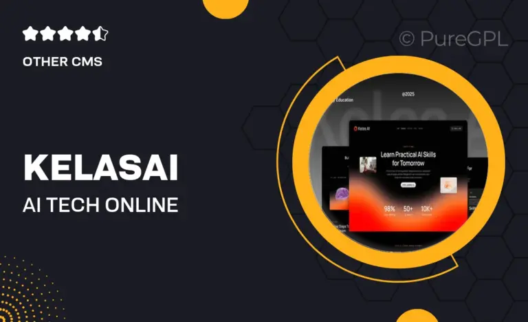 kelasai ai tech online course elementor template kit