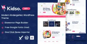 Kidso – Modern Kindergarten WordPress Theme