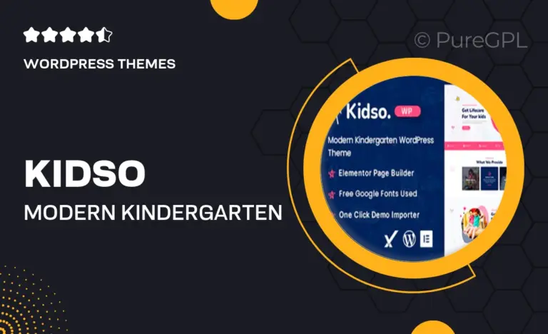kidso modern kindergarten wordpress theme