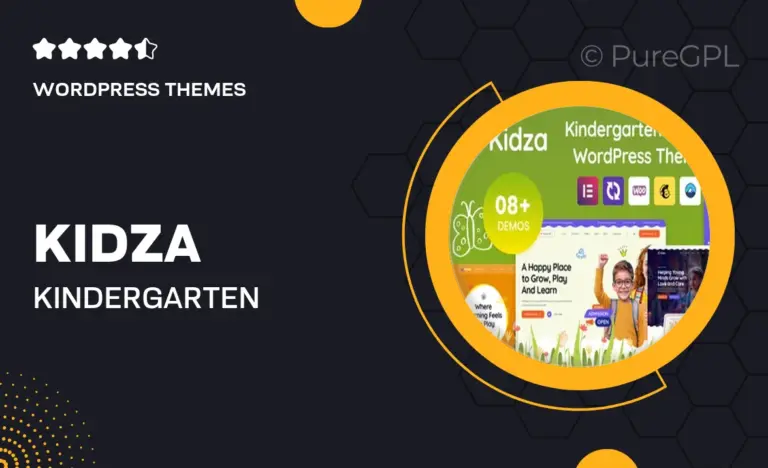kidza kindergarten wordpress theme for prescool