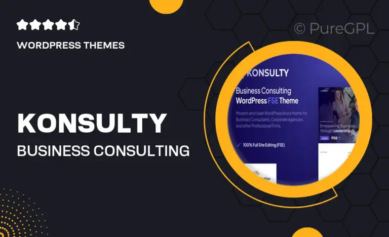 konsulty business consulting gutenverse fse wordpress block theme