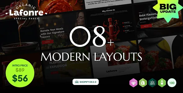 lafonre gourmet sauces spices shopify theme os 20