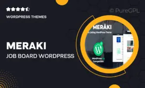 Meraki – Job Board WordPress Theme