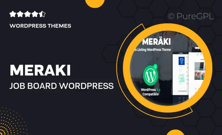 meraki job board wordpress theme